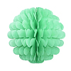 Бумажное украшение Цветочный шар-соты 25 см, салатовый