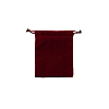 Мешочек велюровый 8х10 см, бордовый