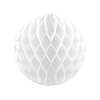 Бумажное украшение шар 30 см белый